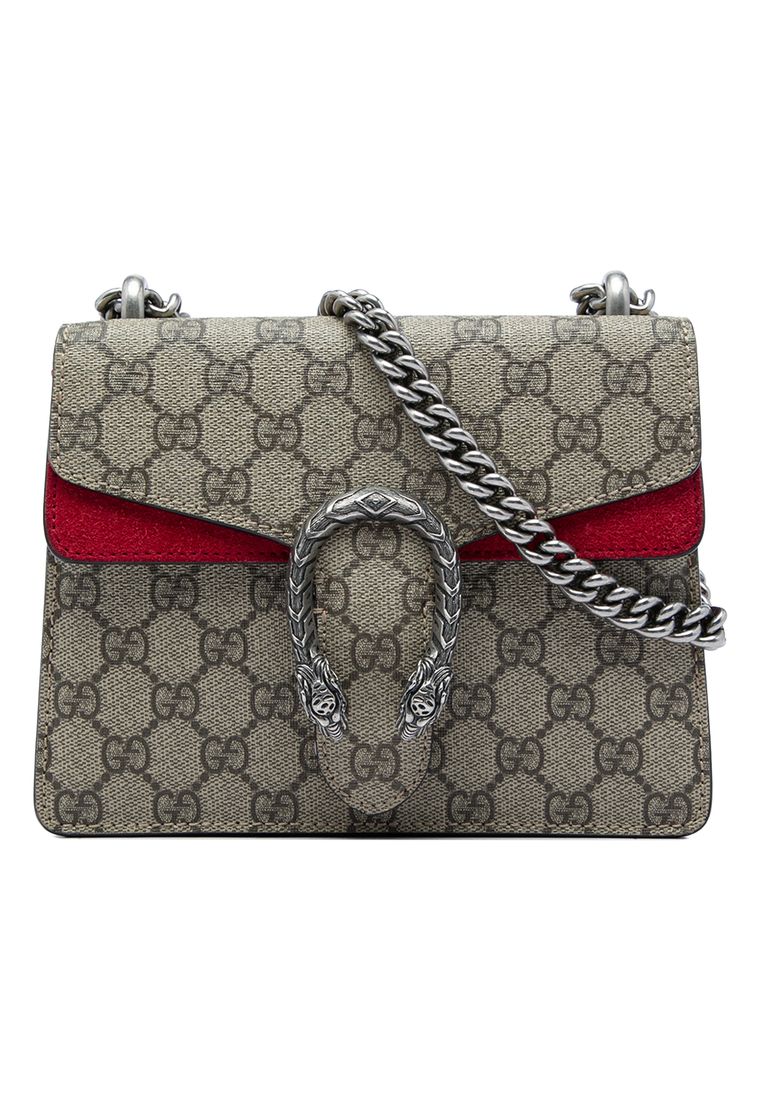 Pre-Loved Gucci Small Gg Supreme Dionysus Crossbody
