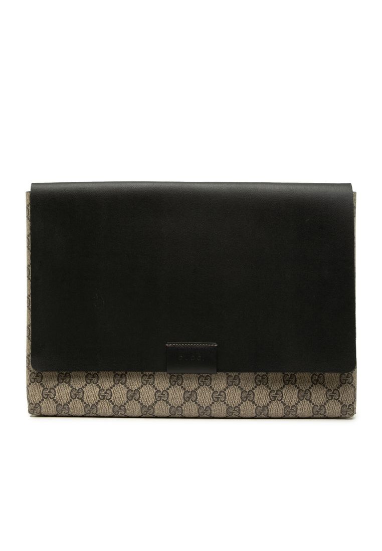 Pre-Loved Gucci Large Gg Supreme Clutch