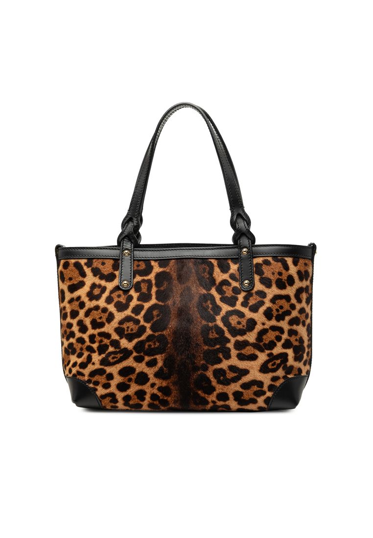 Pre-Loved Gucci Large Pony Hair Leopard Print Tote