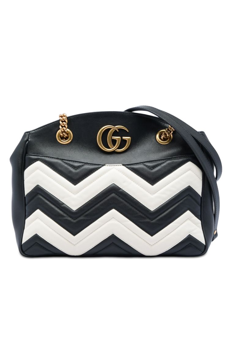 Pre-Loved Gucci Medium Gg Marmont Matelasse Leather Chain Shoulder Bag