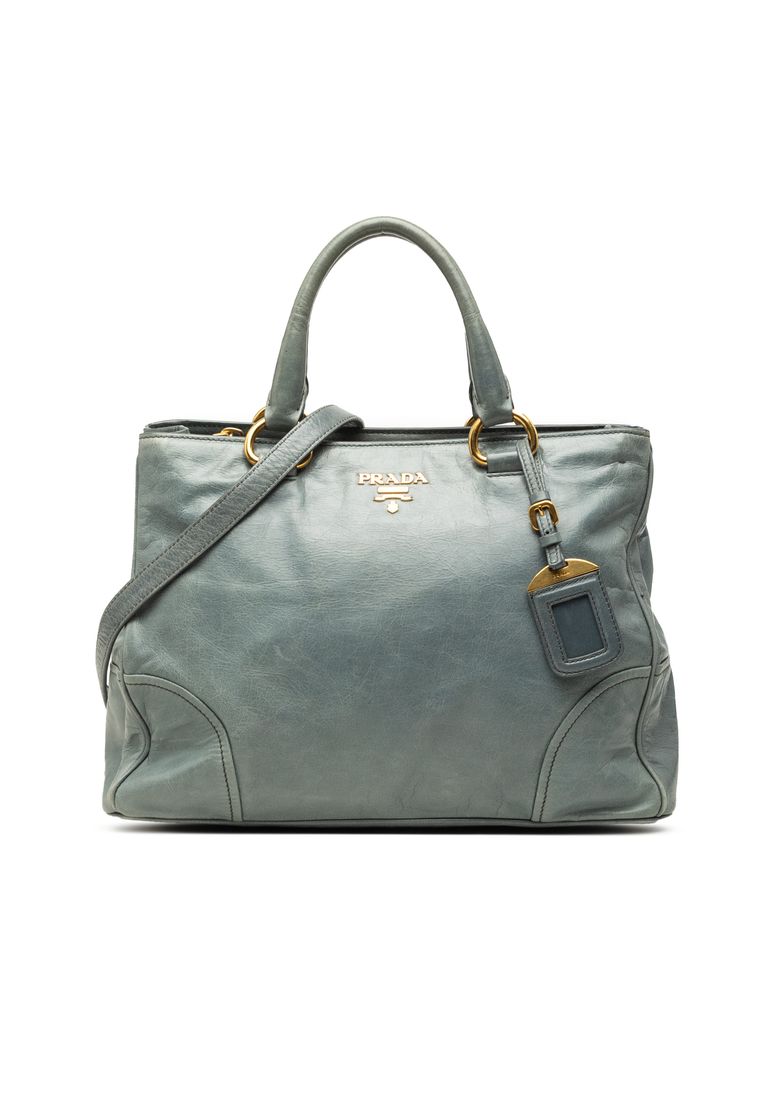 Pre-Loved Prada Vitello Shine Satchel