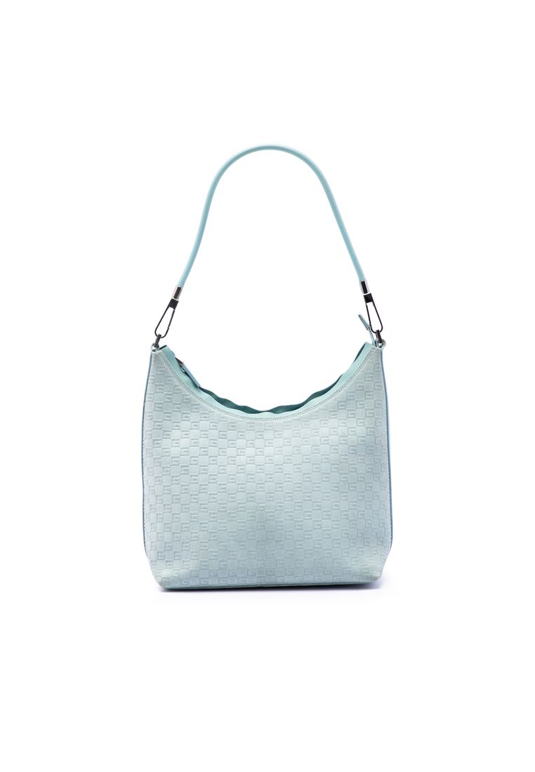 Pre-Loved Gucci Square G Suede Shoulder Bag