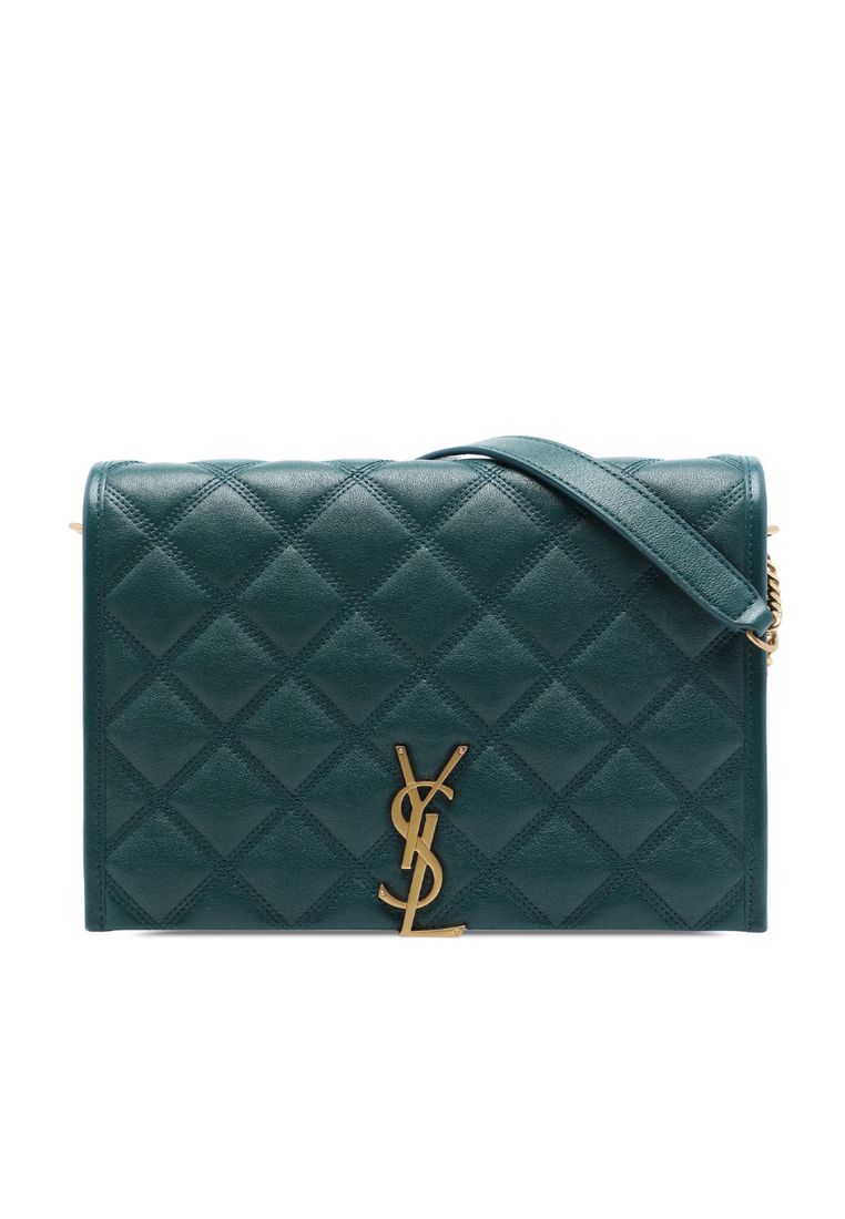 Pre-Loved Saint Laurent Mini Quilted Lambskin Becky Chain Shoulder Bag