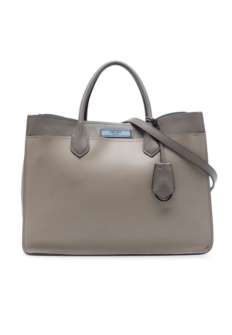 Pre-Loved Prada City Calf Etiquette Satchel