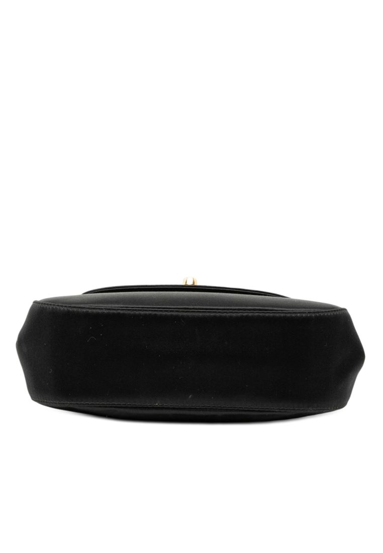Pre-Loved Chanel Cc Satin Top Handle Flap