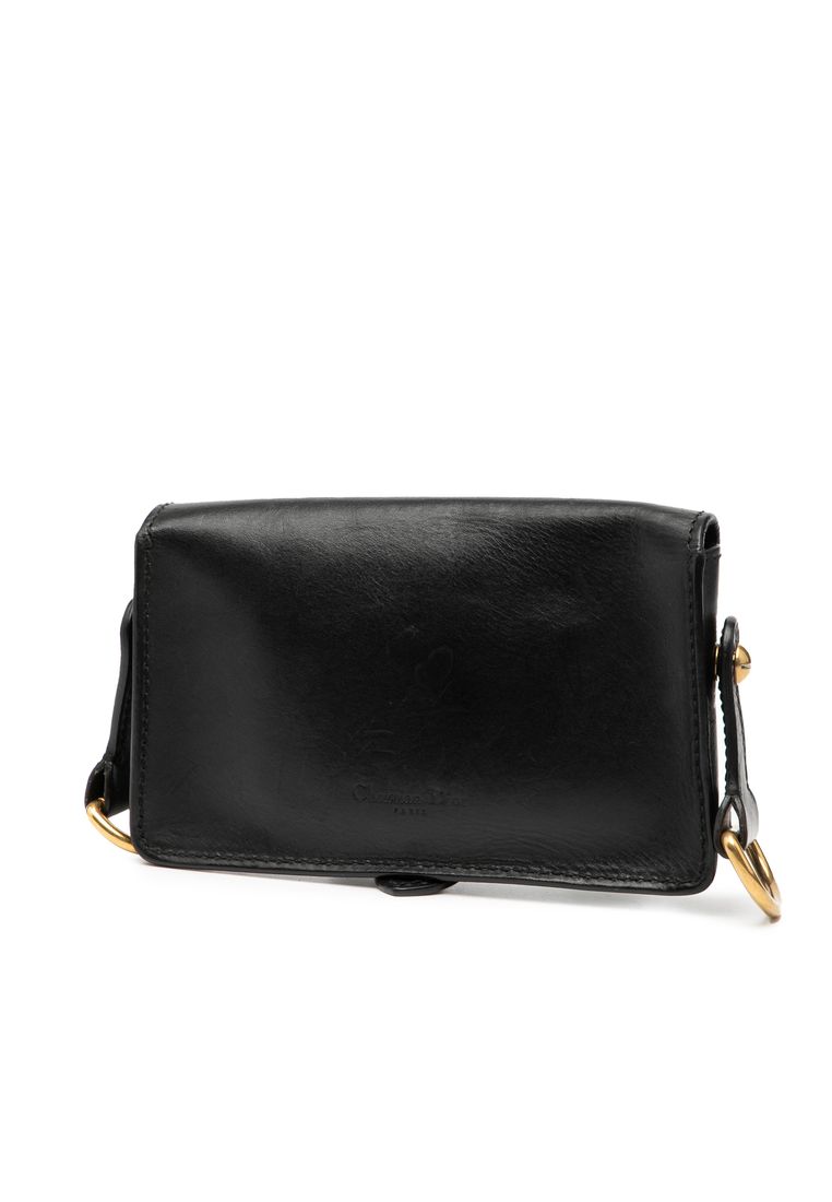Pre-Loved Dior Mini Leather D Bee Saddle Bag