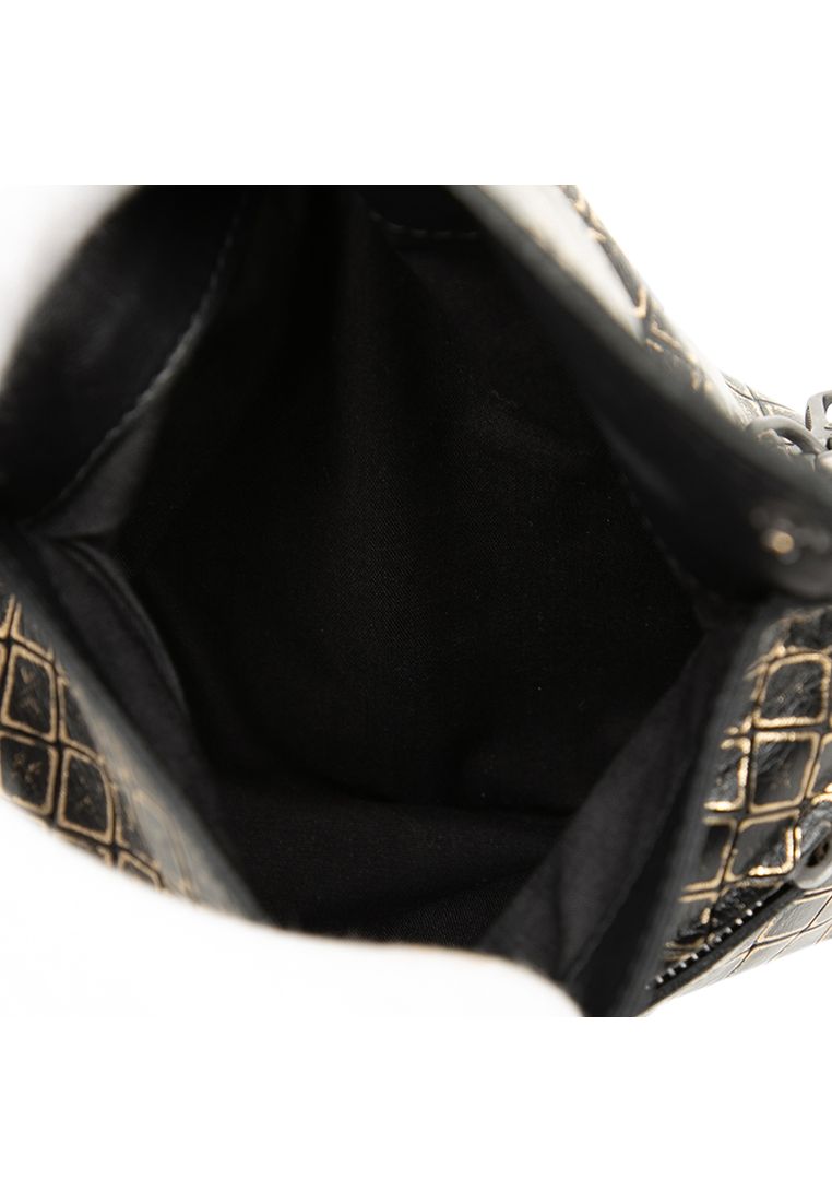 Pre-Loved Bottega Veneta Metallic Calfskin Intrecciomirage Chain Flap Crossbody