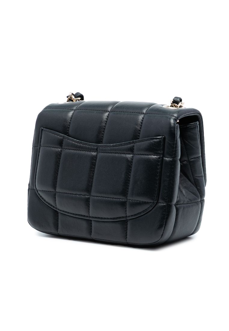 Pre-Loved Chanel Mini Square Lambskin Resin Crystal Monacoco Flap