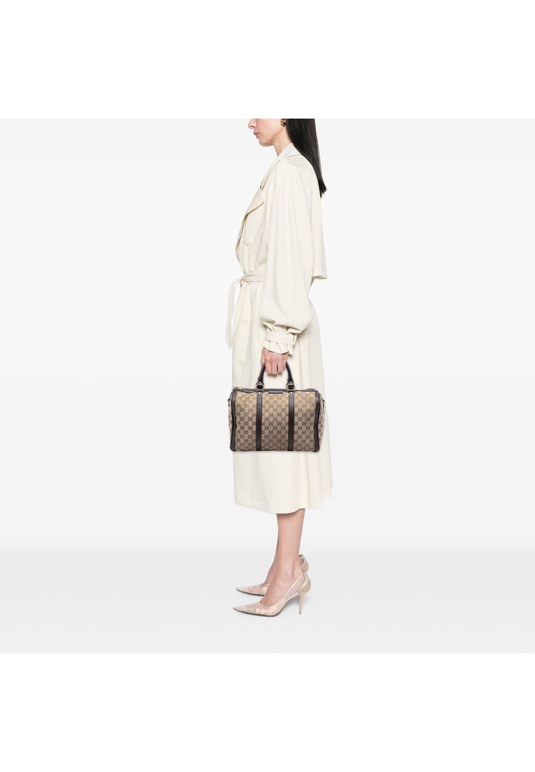 Pre-Loved Gucci Medium Gg Canvas Joy Boston Bag