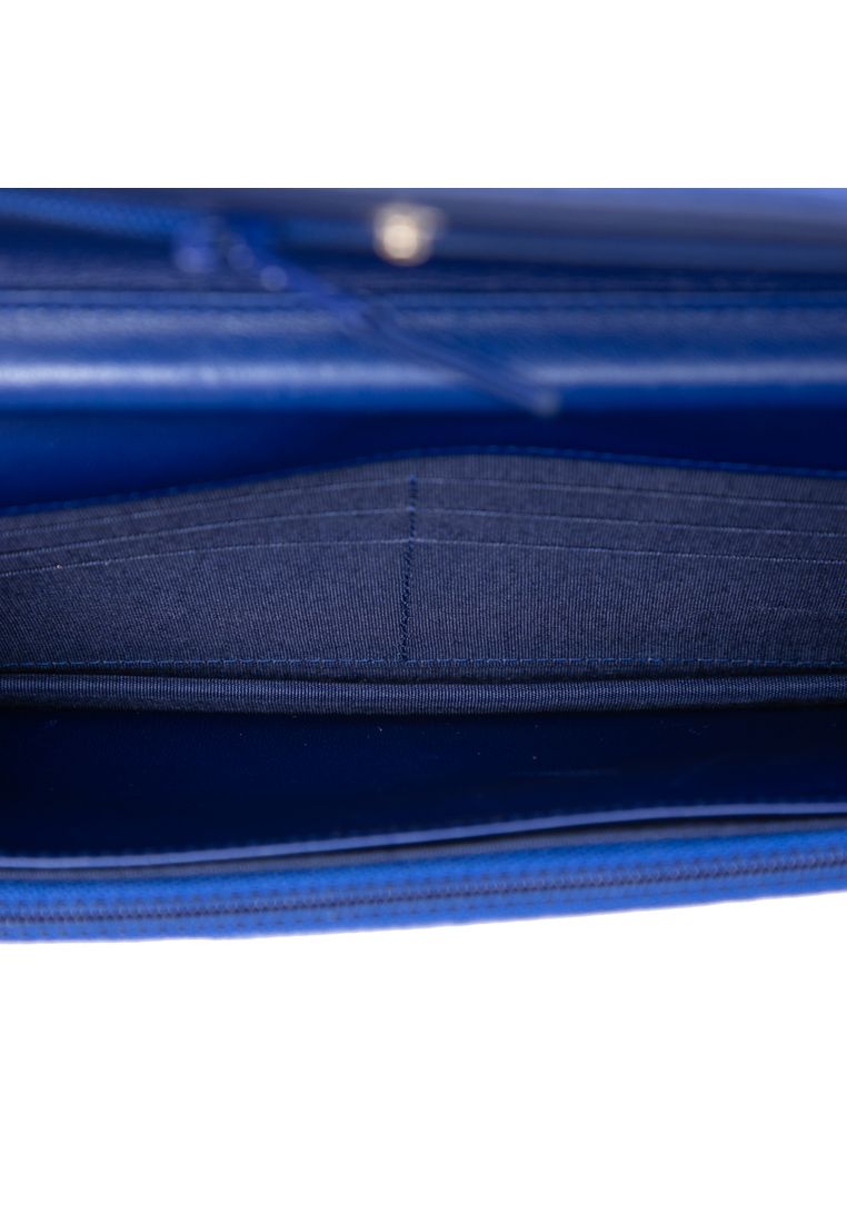 Pre-Loved Chanel Quilted Velvet Boy Wallet On Chain