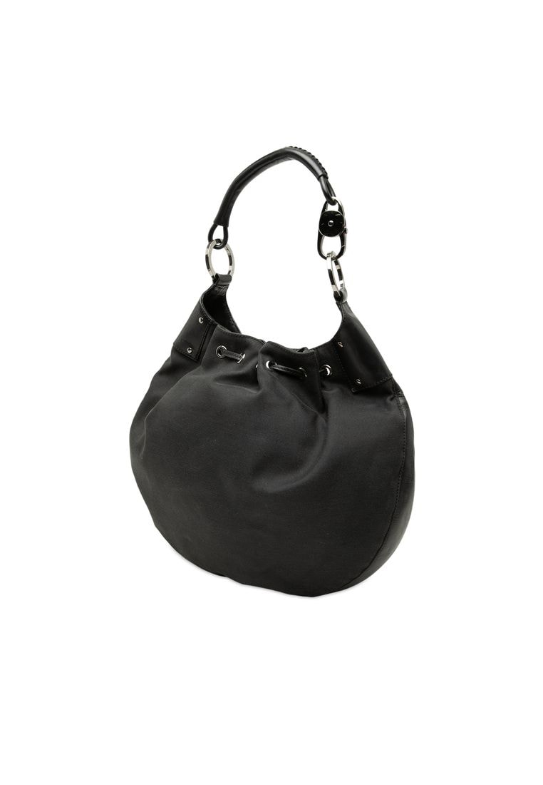 Pre-Loved Gucci Canvas Drawstring Hobo