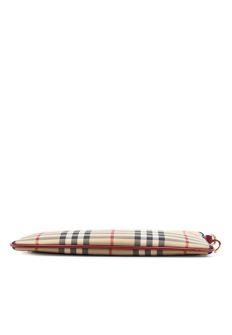 Pre-Loved Burberry Haymarket Check Canvas Peyton Crossbody