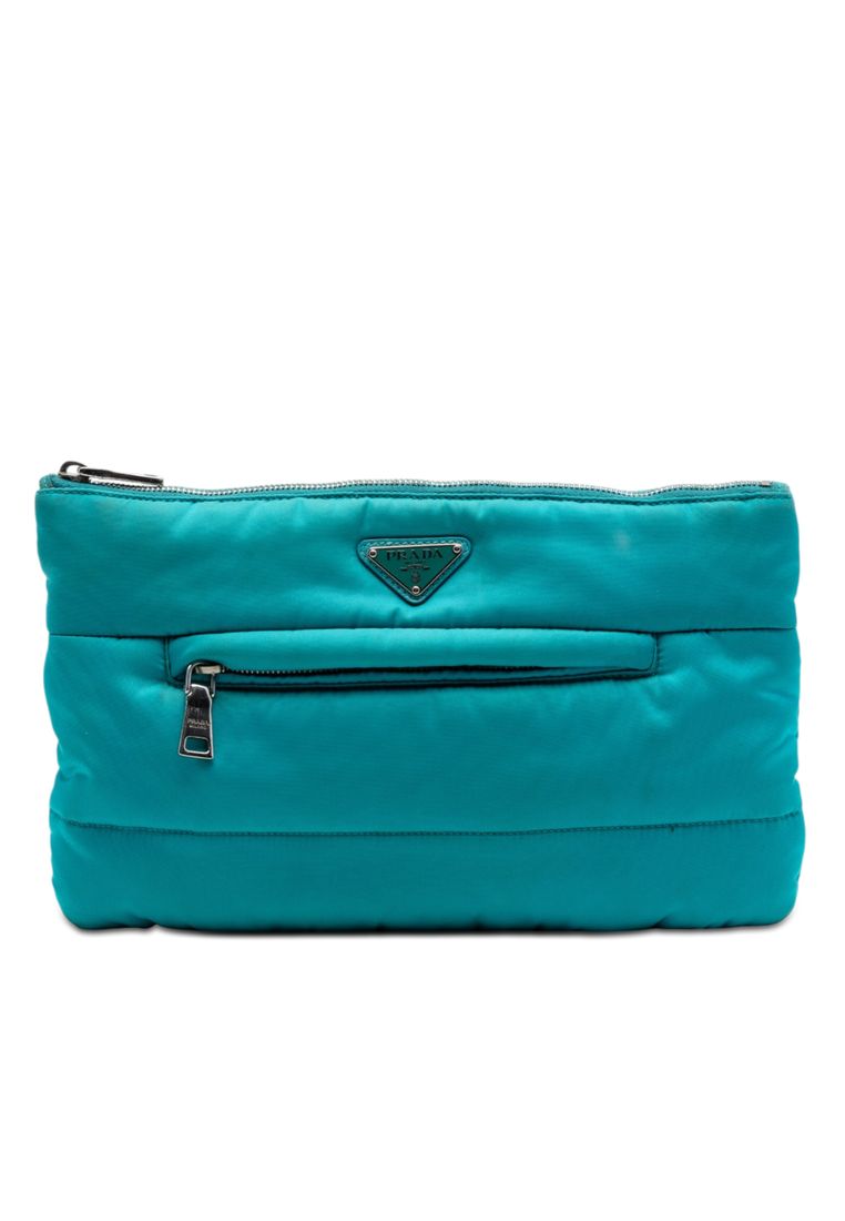 Pre-Loved Prada Tessuto Bomber Clutch