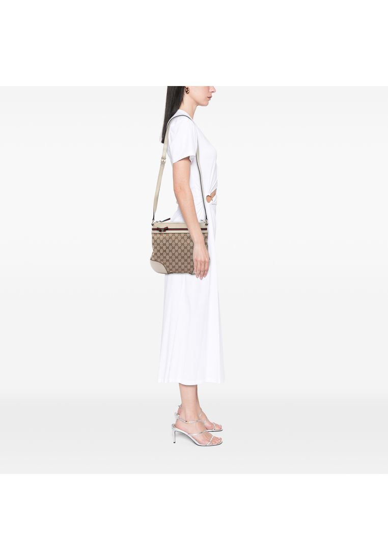 Pre-Loved Gucci Gg Canvas Web Mayfair Crossbody
