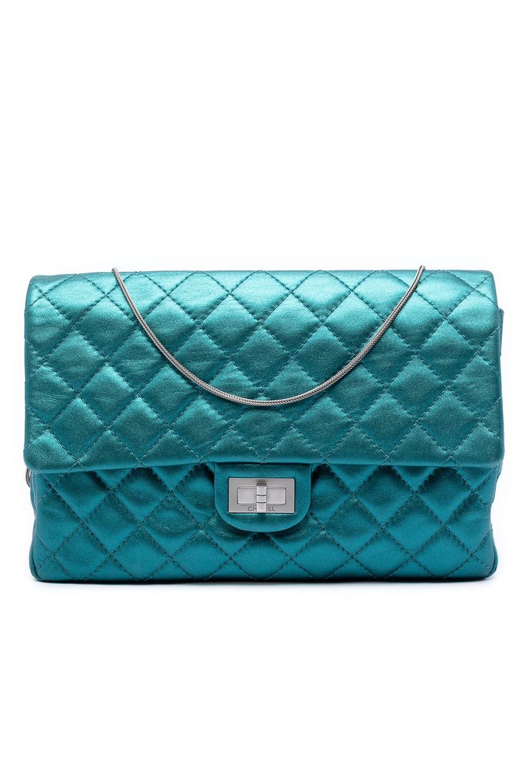 Pre-Loved Chanel Quilted Metallic Calfskin Reissue 2.55 Flap 226