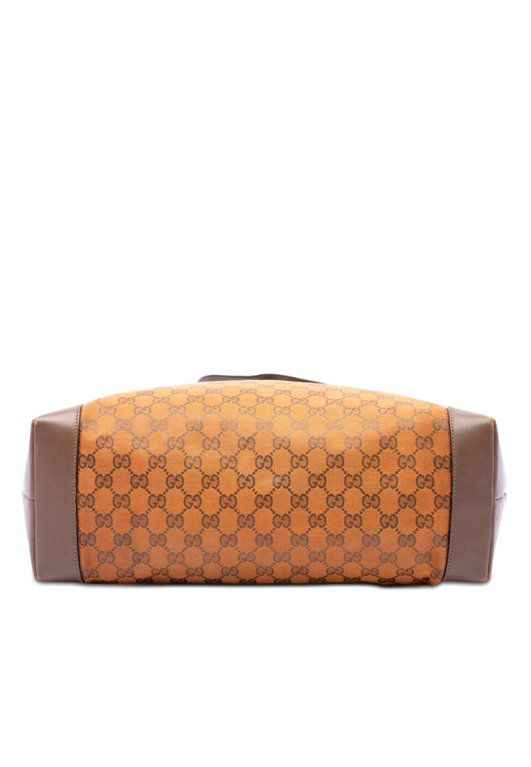 Pre-Loved Gucci Gg Canvas Web Tote