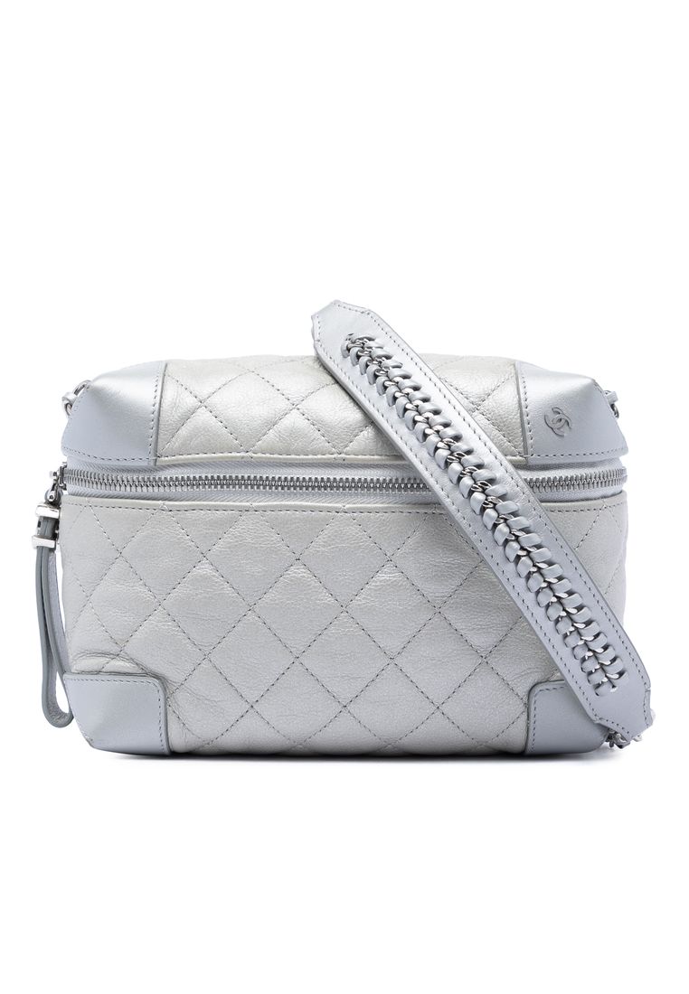 Pre-Loved Chanel Cc Quilted Metallic Calfskin Street Allure Camera Bag