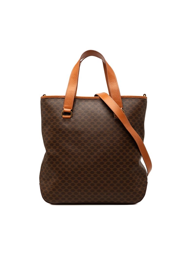 Pre-Loved Celine Macadam Coated Canvas Vertical Satchel