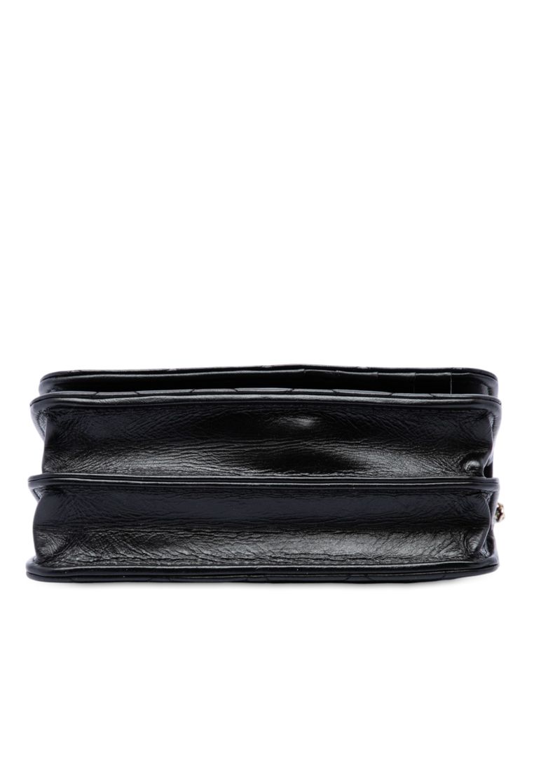 Pre-Loved Chanel Cc Quilted Lambskin Maxi Pearl Chain Strap
