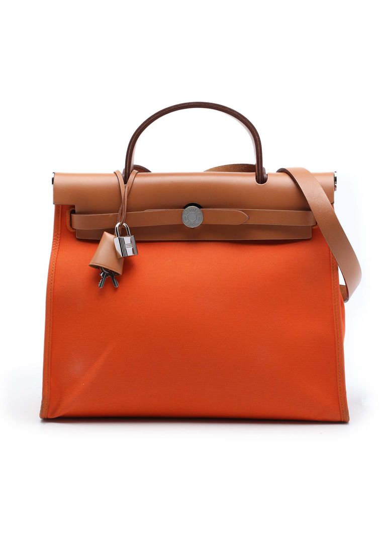 Pre-Loved Hermès Toile Herbag Zip 31