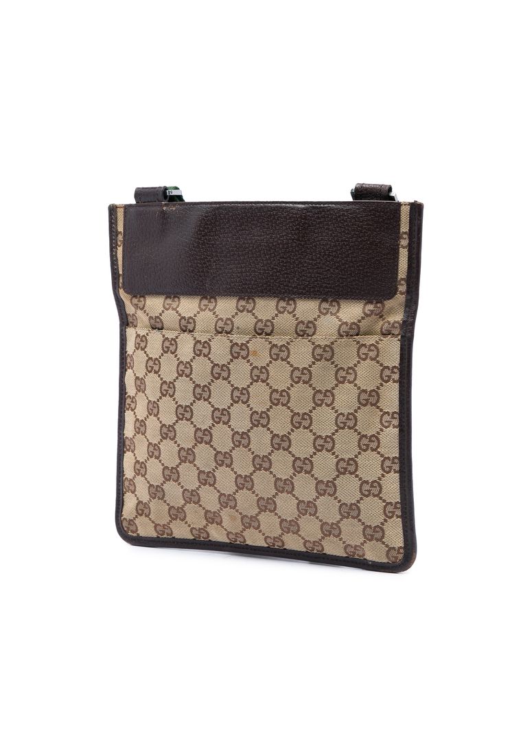 Pre-Loved Gucci Gg Canvas Web Crossbody