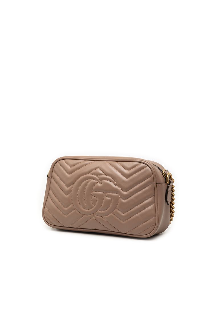 Pre-Loved Gucci Small Gg Marmont Matelasse Leather Crossbody