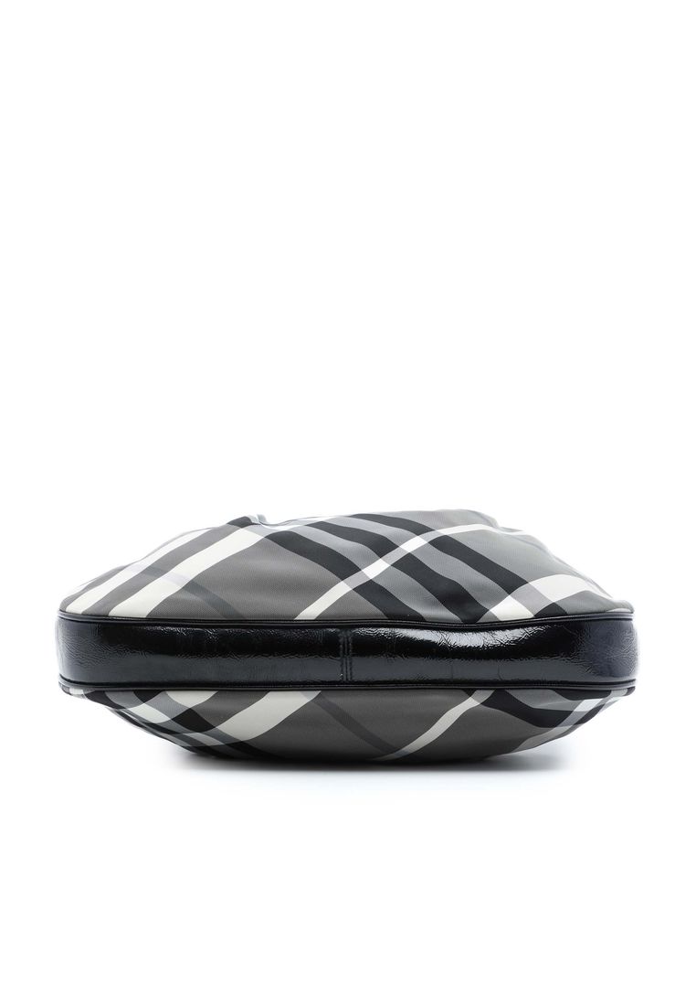 Pre-Loved Burberry Beat Check Nylon Brooklyn Hobo