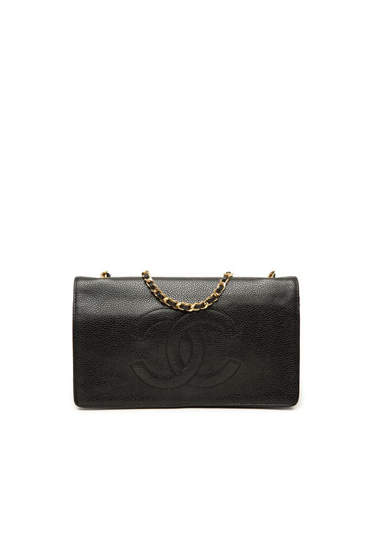 Pre-Loved Chanel Cc Caviar Wallet On Chain