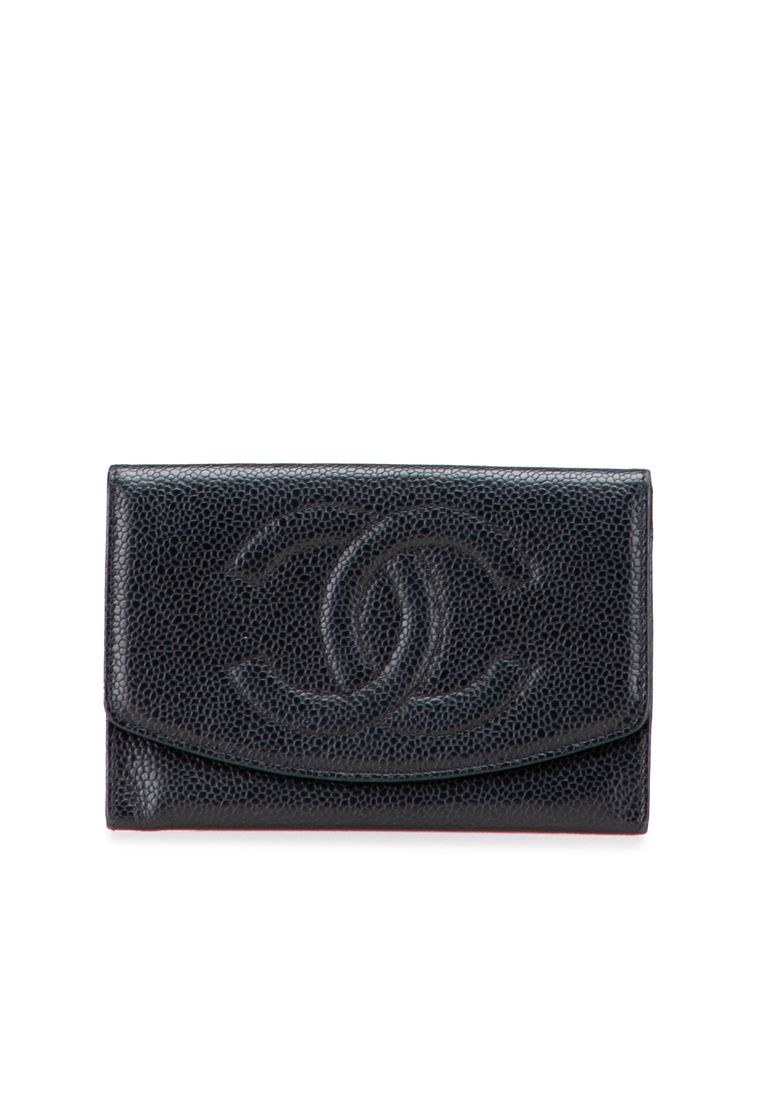 Pre-Loved Chanel Cc Caviar Trifold Wallet