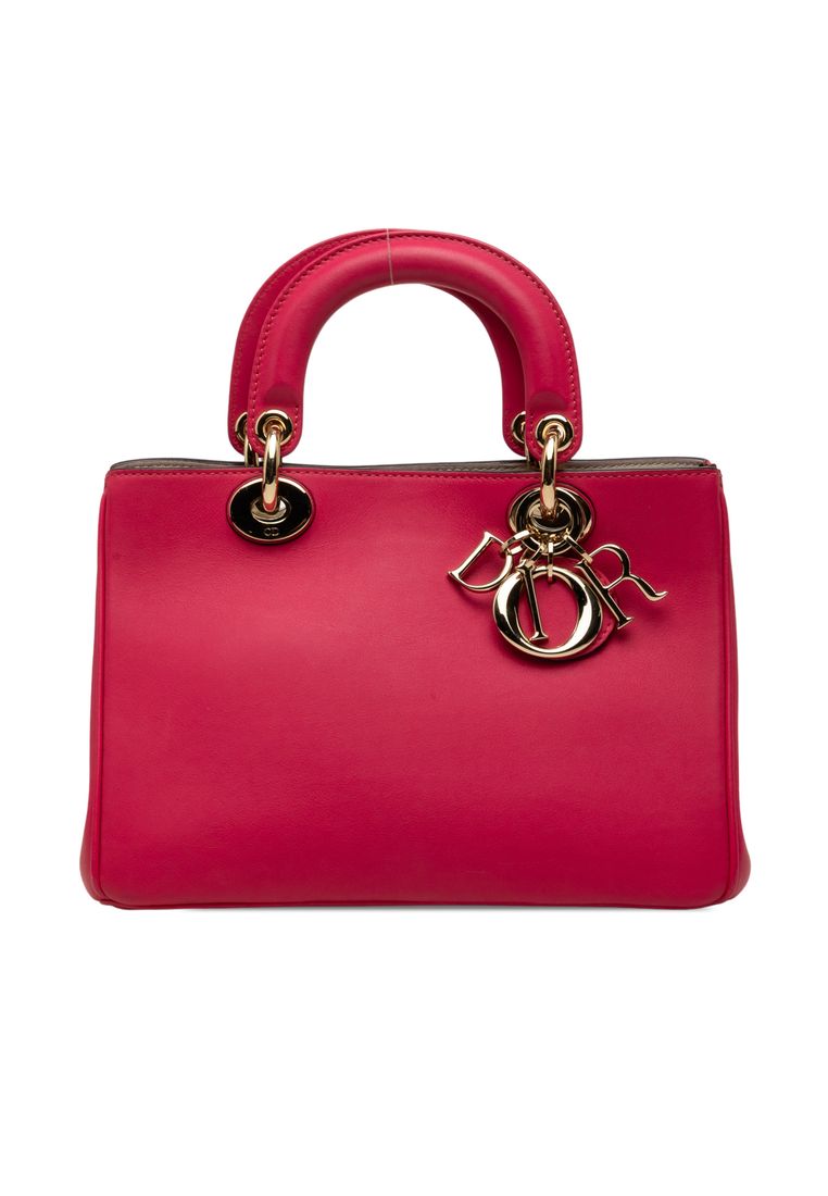 Pre-Loved Dior Mini Leather Diorissimo Satchel