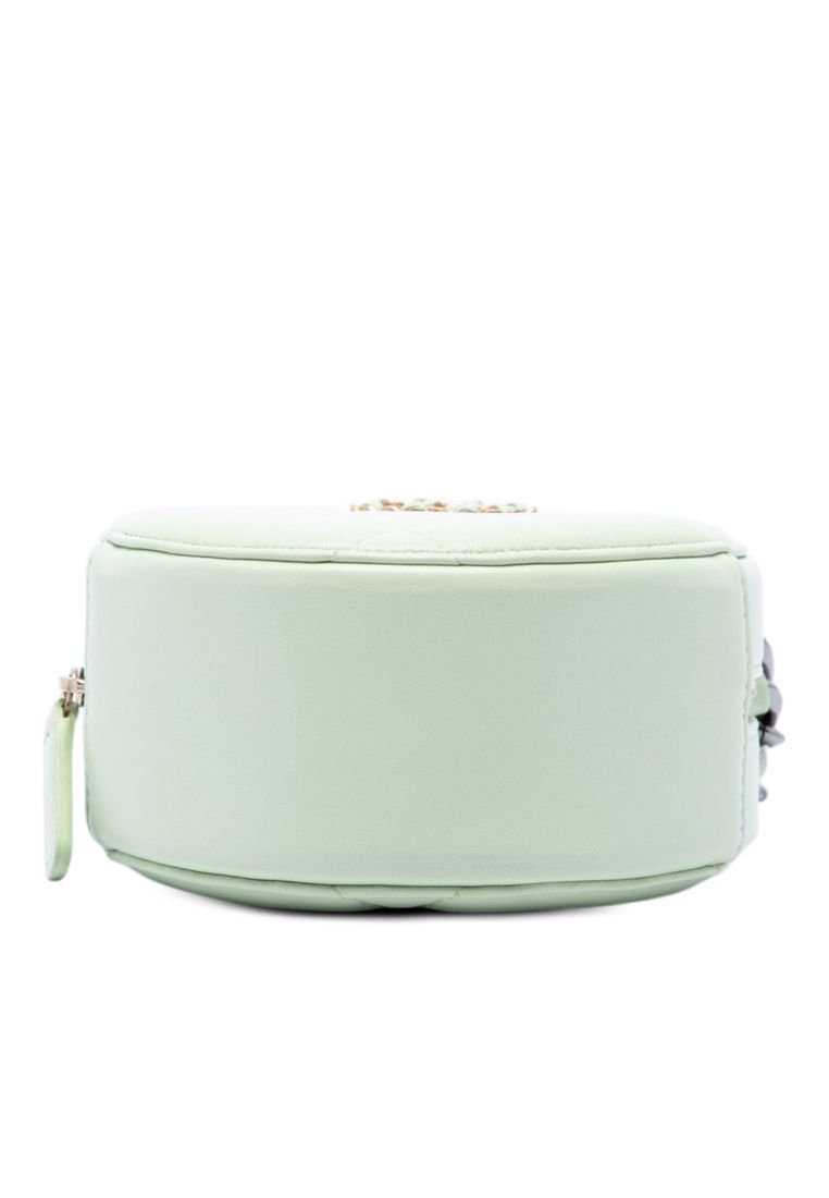 Pre-Loved Chanel Lambskin 19 Round Clutch With Chain