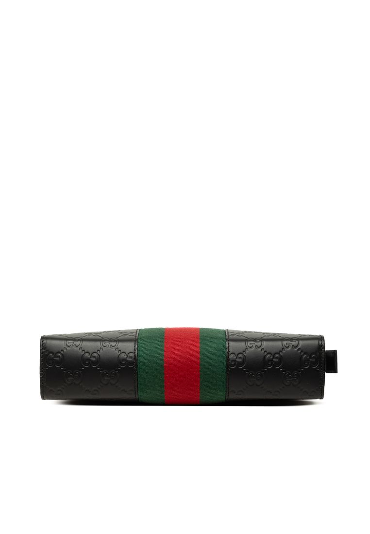 Pre-Loved Gucci Guccissima Web Clutch