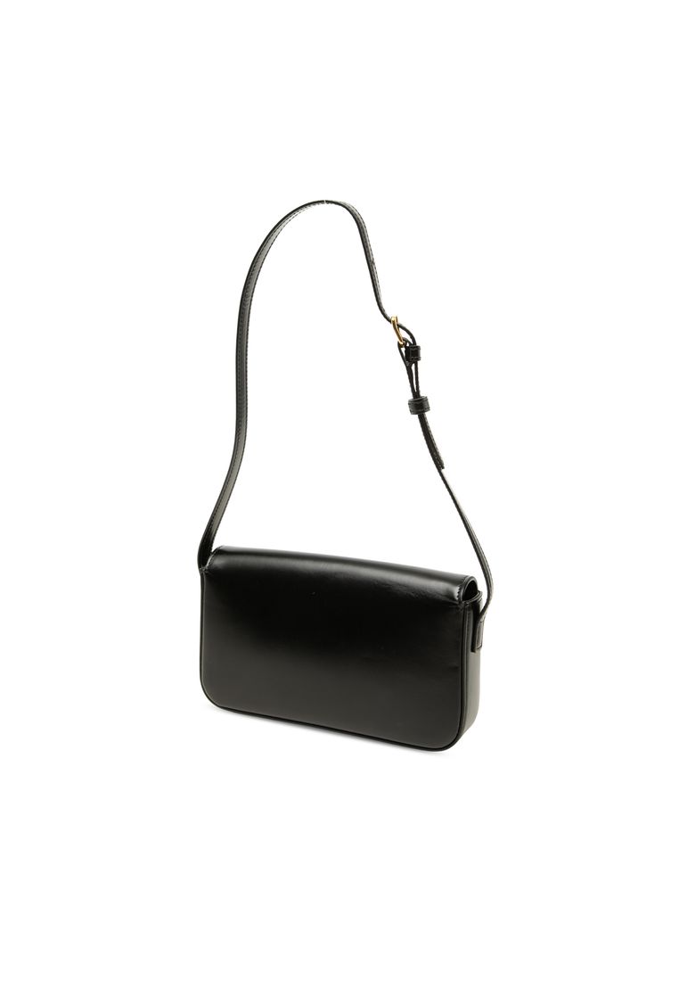 Pre-Loved Celine Shiny Calfskin Triomphe Claude Shoulder Bag