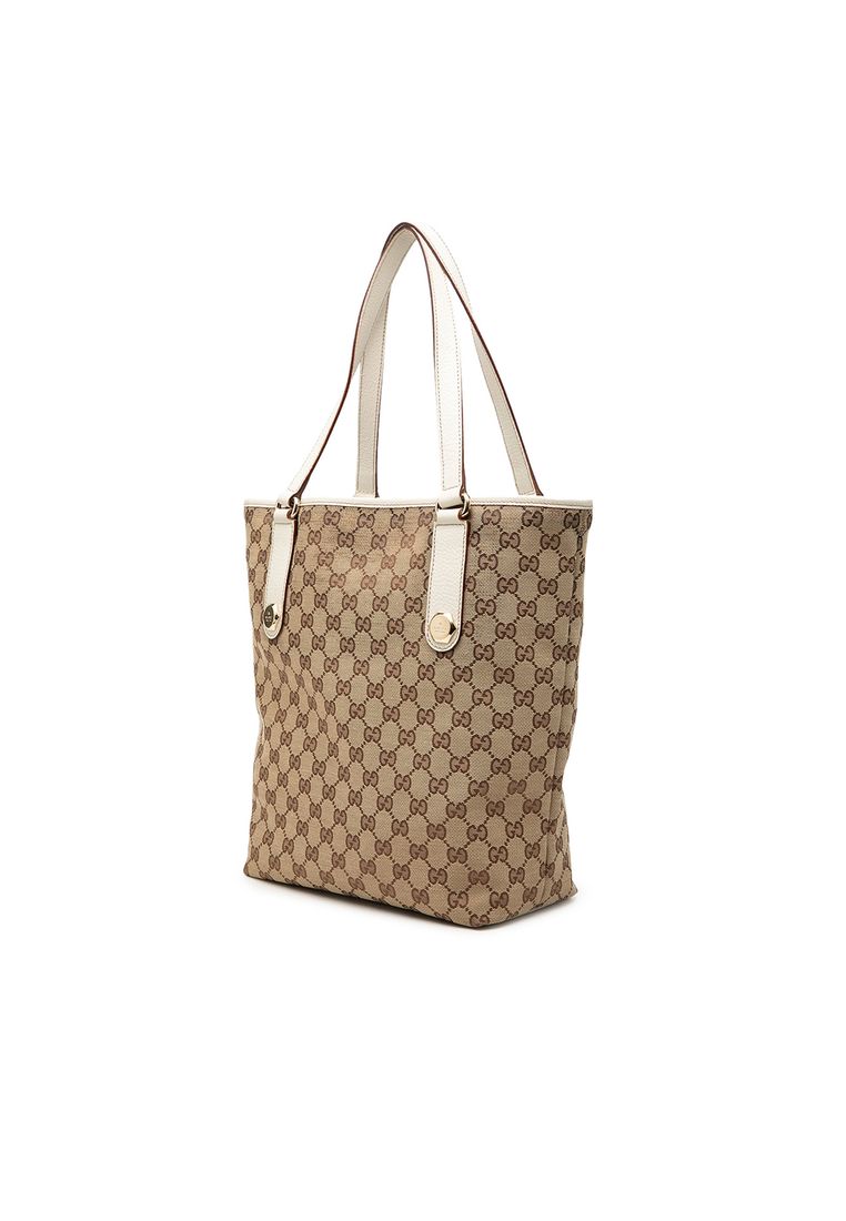 Pre-Loved Gucci Gg Canvas Charmy Tote