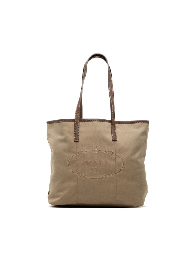 Pre-Loved Prada Canvas Canapa Logo Tote