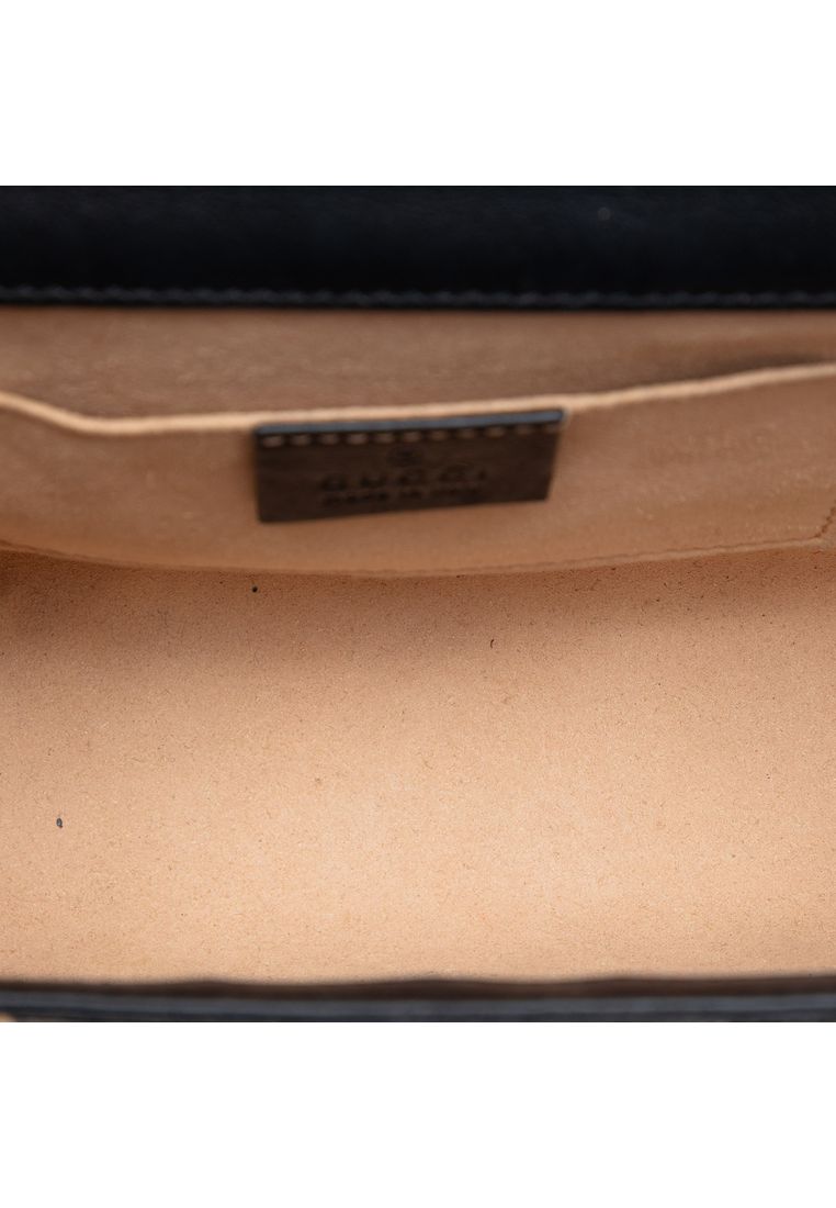 Pre-Loved Gucci Small Gg Supreme Bee Padlock Crossbody