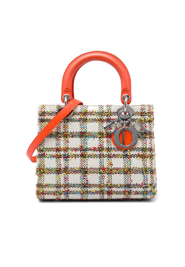 Pre-Loved Dior Medium Tweed Lady Dior
