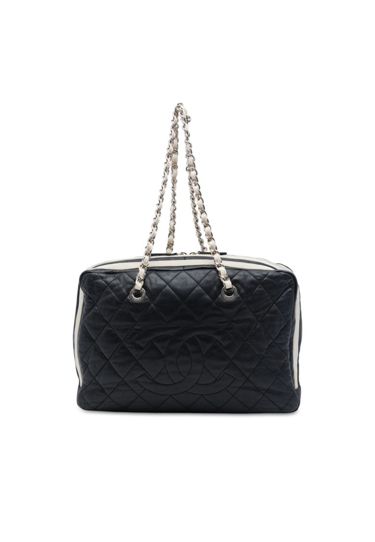 Pre-Loved Chanel Paris Venice Quilted Lambskin Lido Shoulder Bag