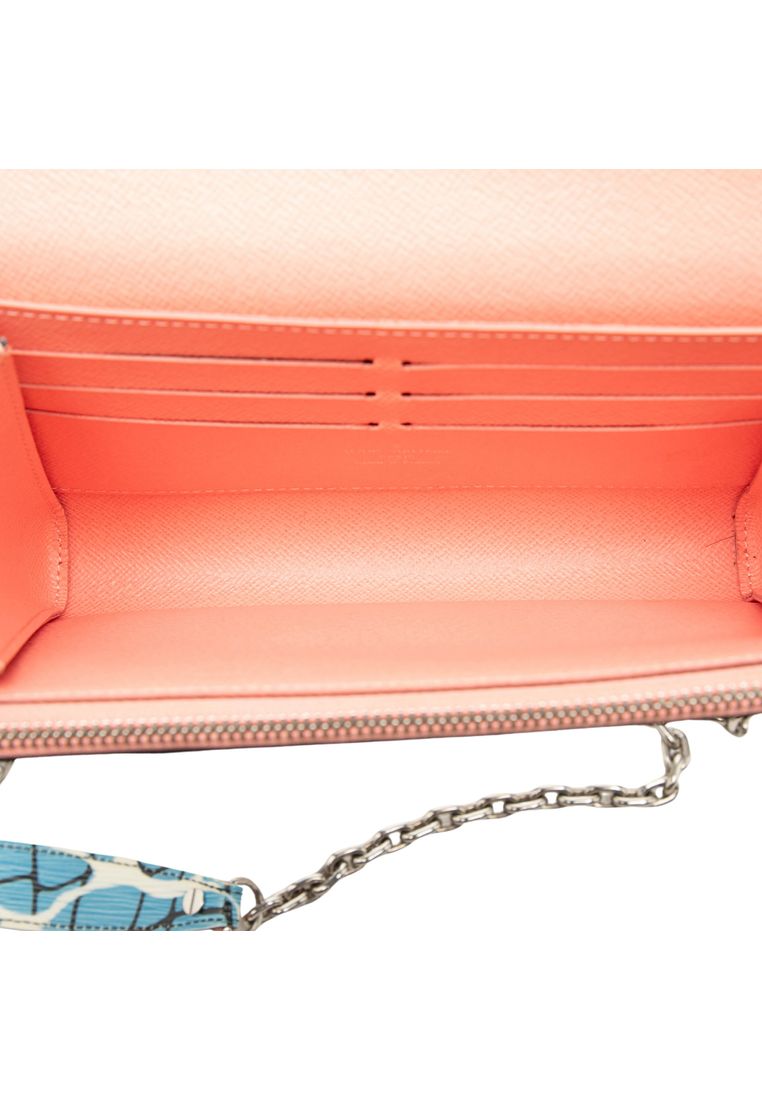 Pre-Loved Louis Vuitton Epi Aqua Twist Wallet On Chain