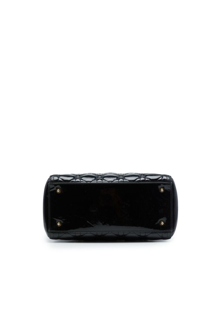 Pre-Loved Dior Medium Patent Cannage Lady Dior