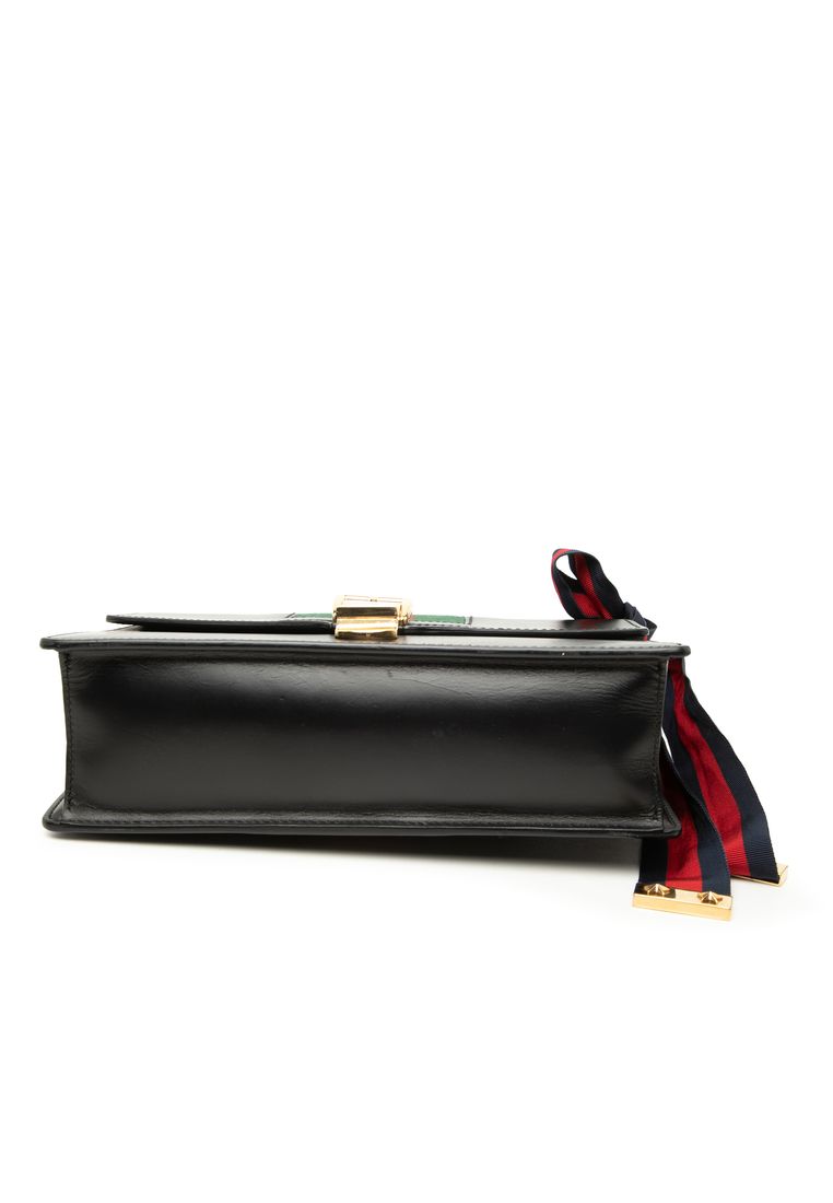 Pre-Loved Gucci Small Calfskin Web Sylvie Satchel