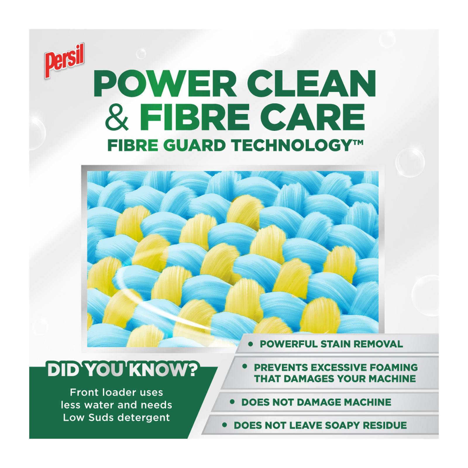 Fibre care and low suds benefit