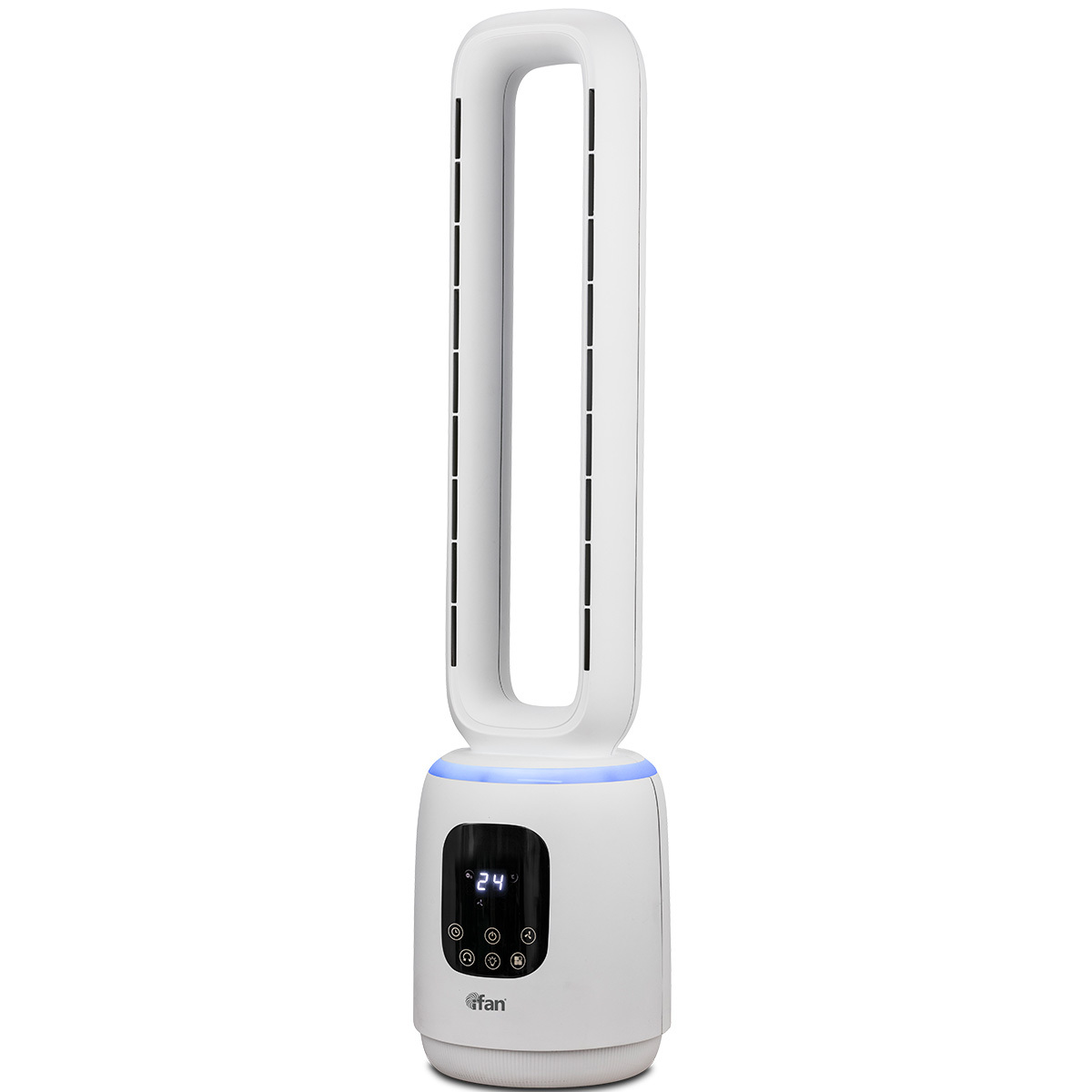 iFan DC Bladeless Standing Fan with Remote Control and LED Display