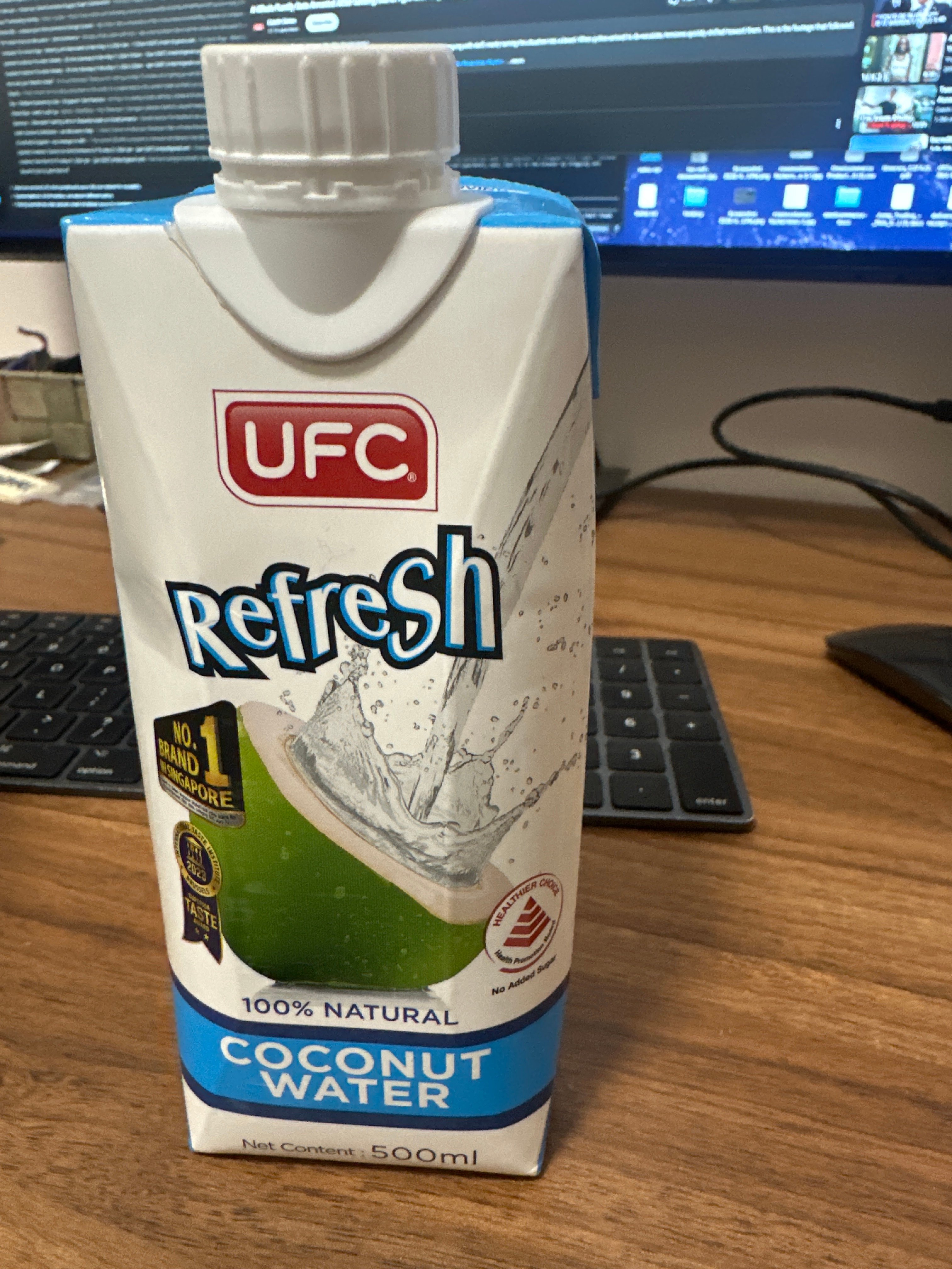UFC Refresh 100% Natural Coconut Water 500ml