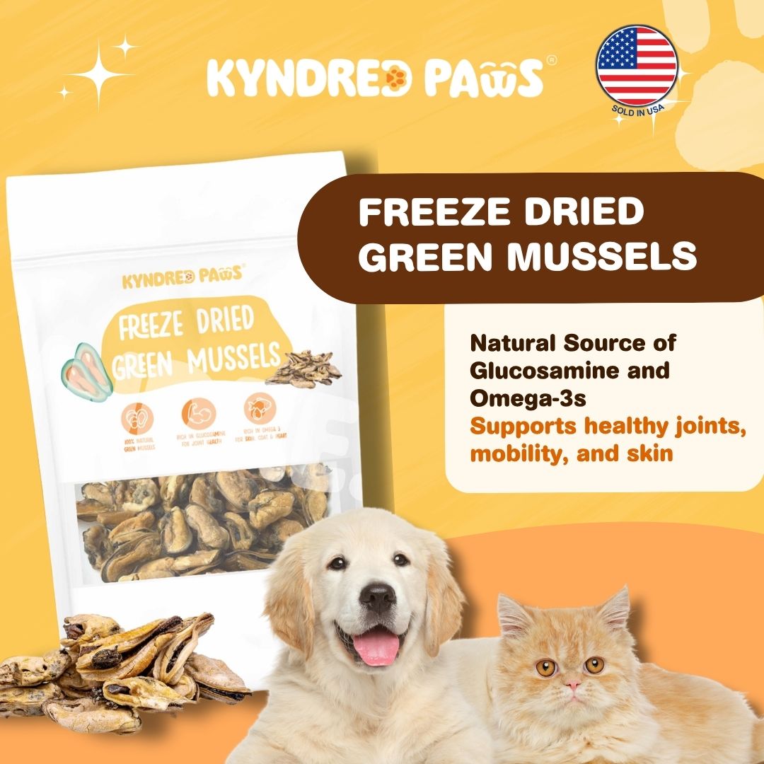 Kyndred Paws Freeze Dried Green Mussels Pet Treats