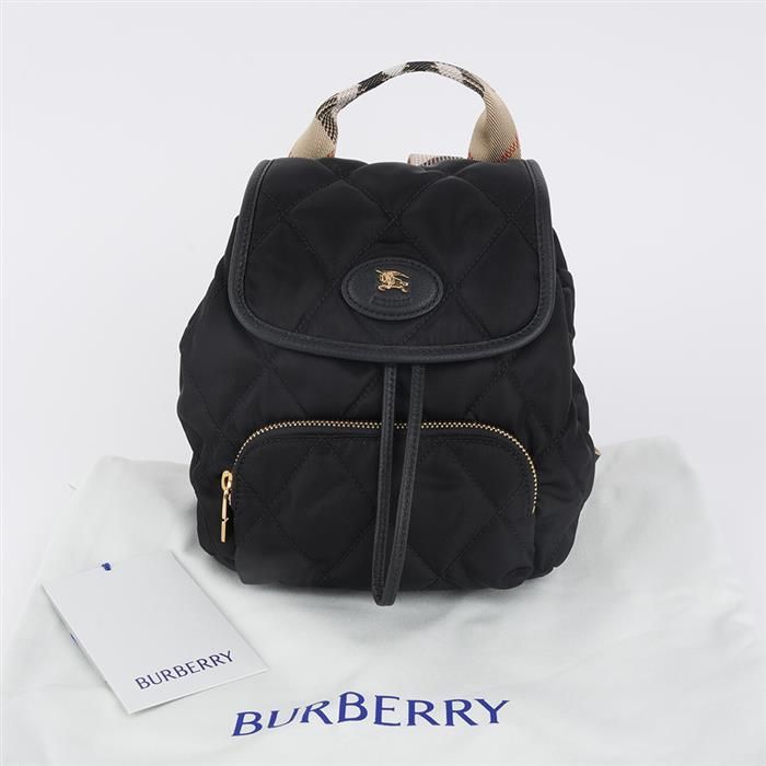 BURBERRY Mini Horseshoe Backpack, Black