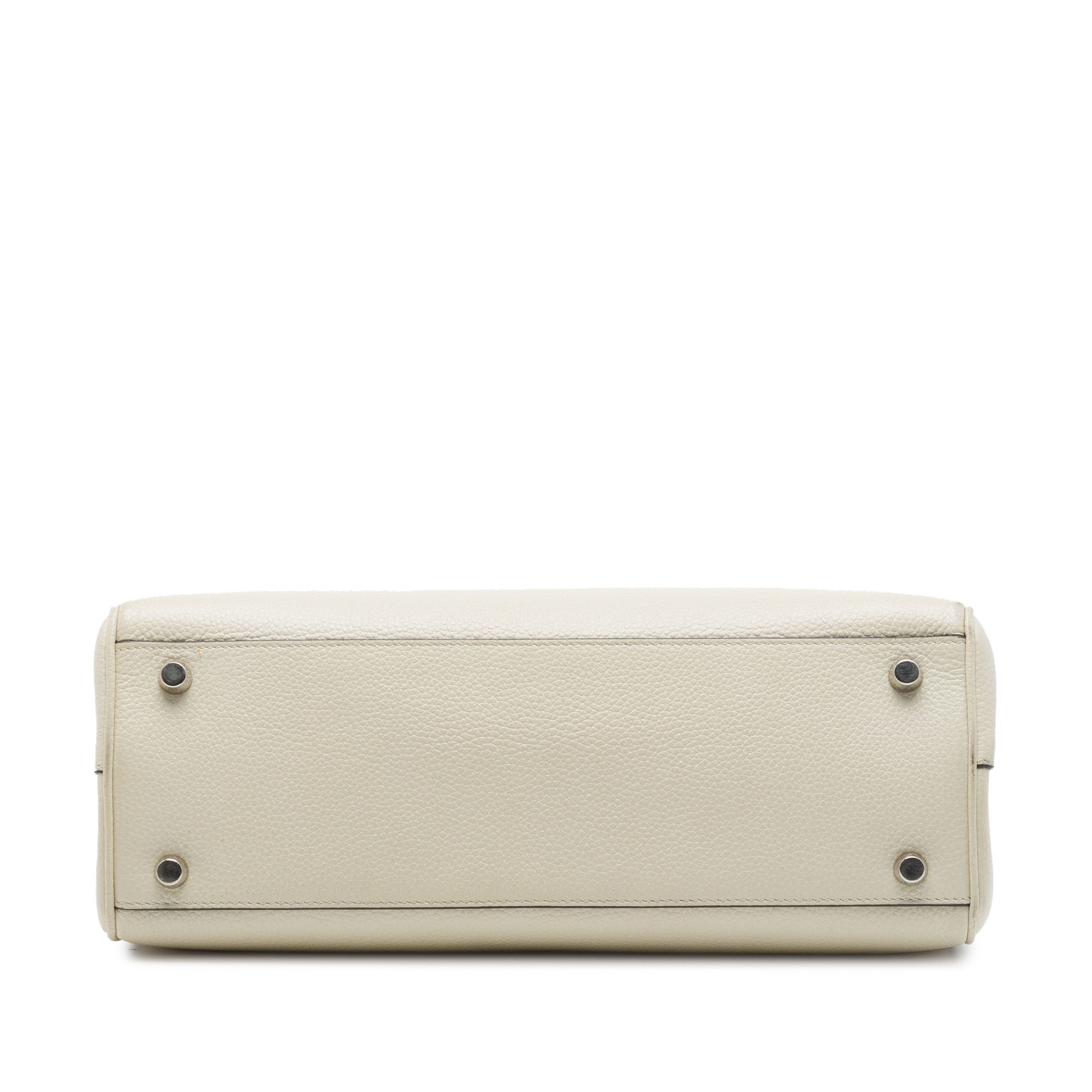 Gucci Small Grained Calfskin Zumi Top Handle Bag, White