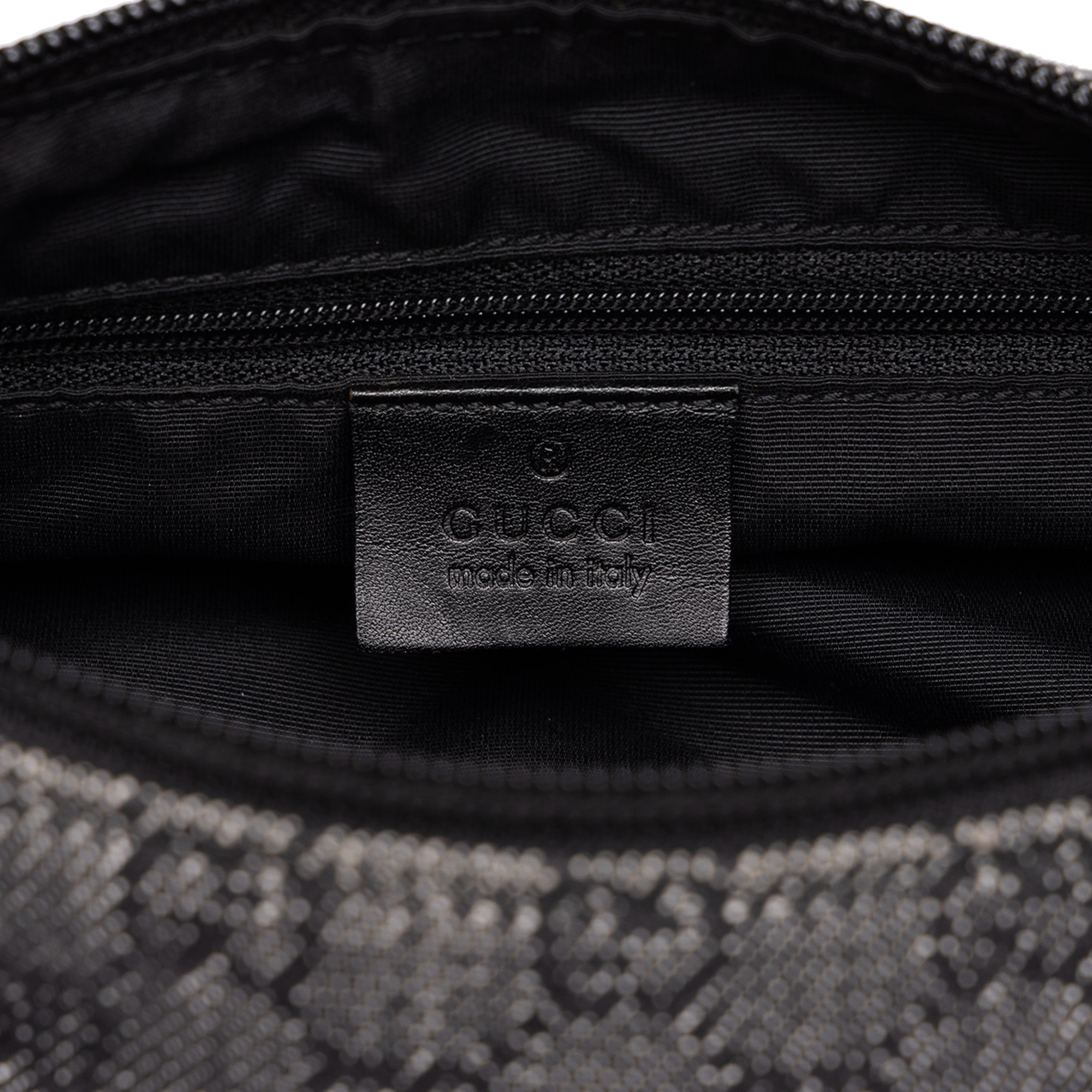 Gucci GG Denim Shoulder Bag, Gray