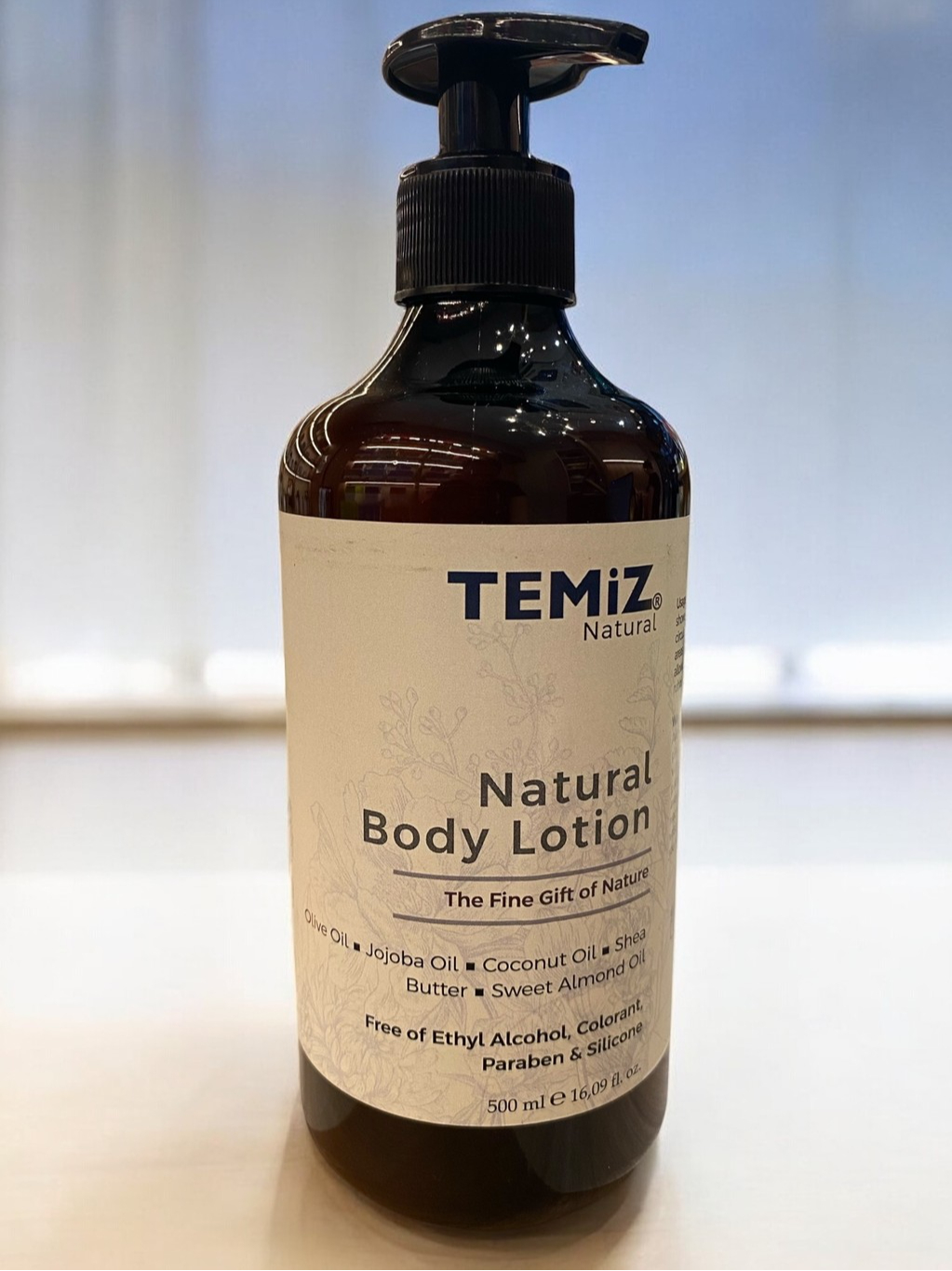 TEMiZ Body Lotion 500ml Shea Butter 4 Natural Oils Moisturizing Lotion