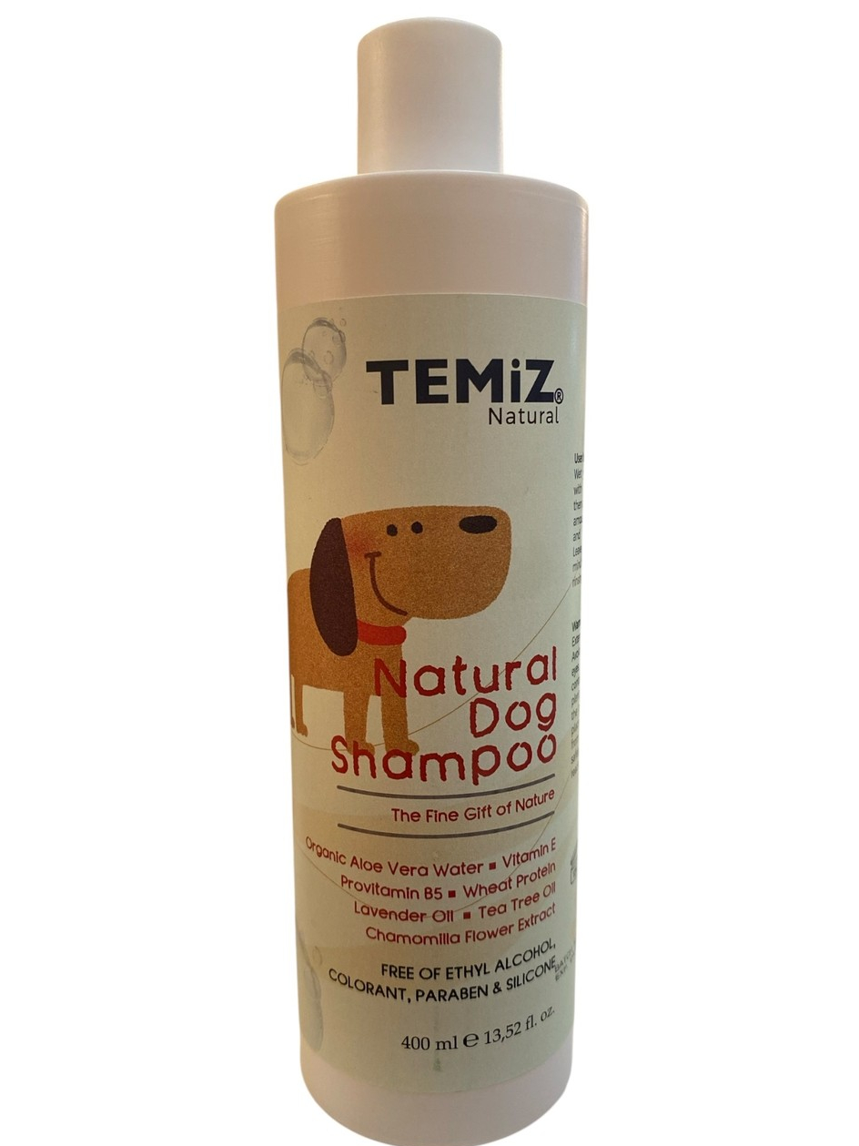 TEMiZ Natural Dog & Cat Shampoo 400ml Sensitive Skin Pet Wash